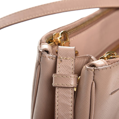 Prada Saffiano Small Galleria Double Zip Tote Cammeo 10 of 14