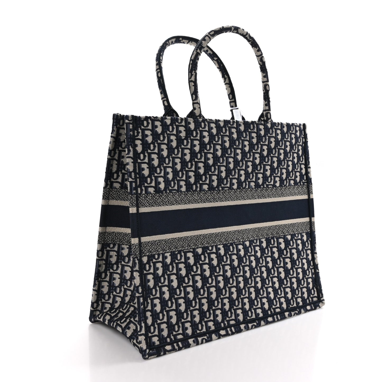 CHRISTIAN DIOR Oblique Large Book Tote Blue Multicolor