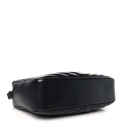 Saint Laurent Calfskin Matelasse Monogram Monochrome Lou Camera Bag Black 4 of 9