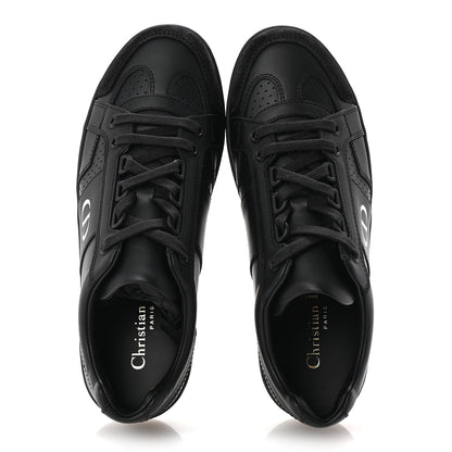 Christian Dior Calfskin Suede Logo Sneakers 36.5 Black 3 of 18