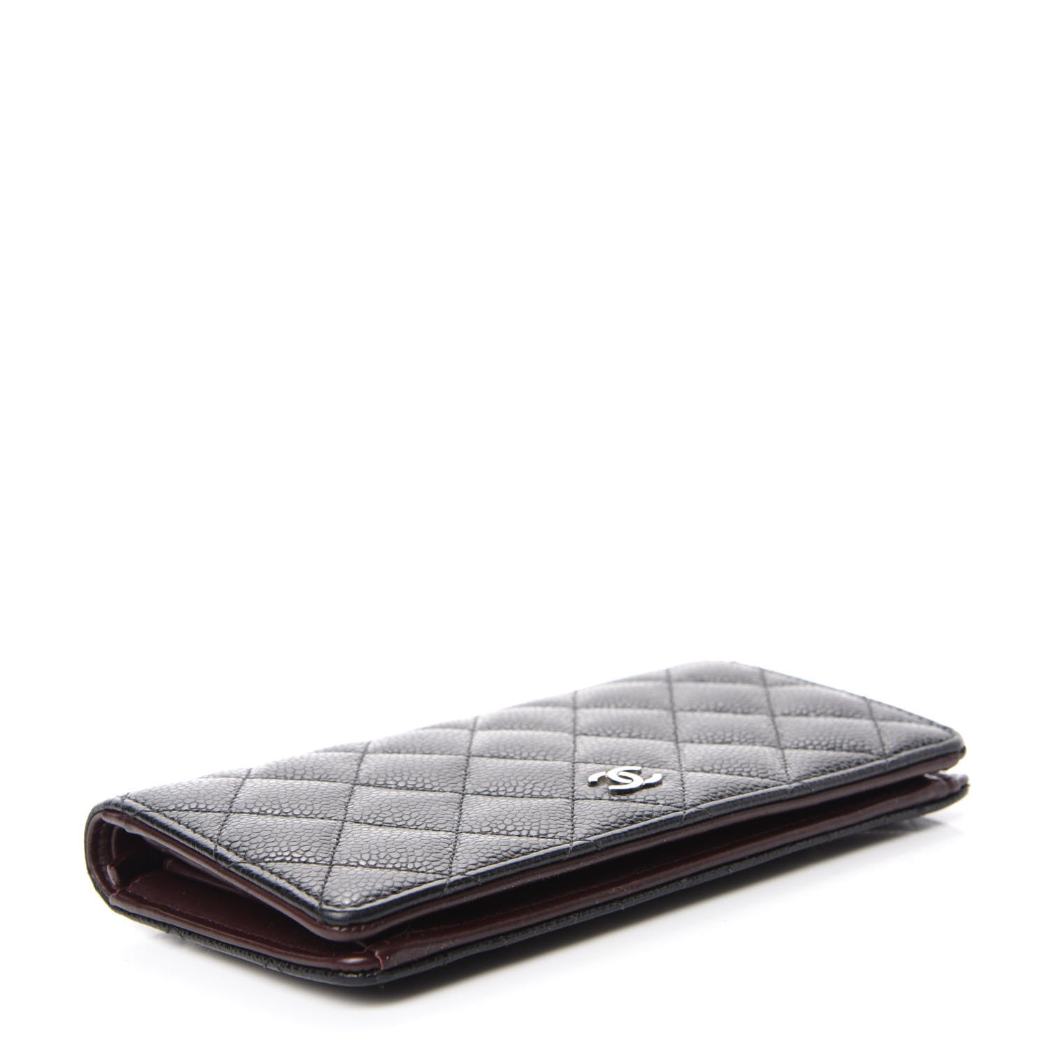 Chanel Caviar Quilted Yen Wallet Black 4 of 11