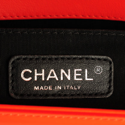 Chanel Patent Calfskin Medium Boy Flap Plexiglass Orange 6 of 7