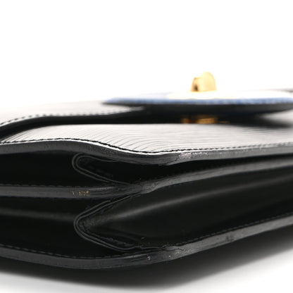 Louis Vuitton Epi Sac Friedland Black Blue 9 of 16