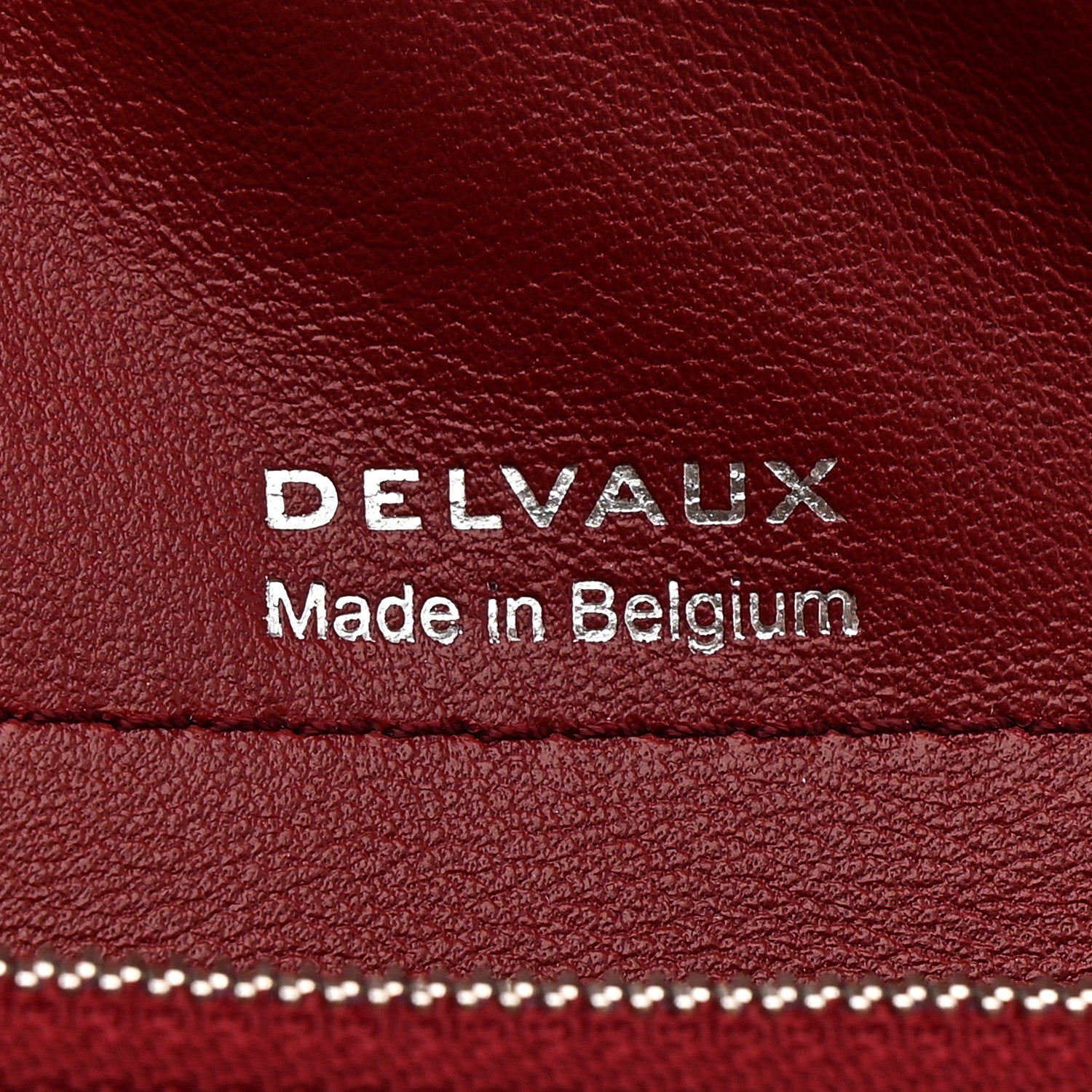 Delvaux Box Calfskin Bi-Color Brillant Compact Wallet Light Pink Red 7 of 7