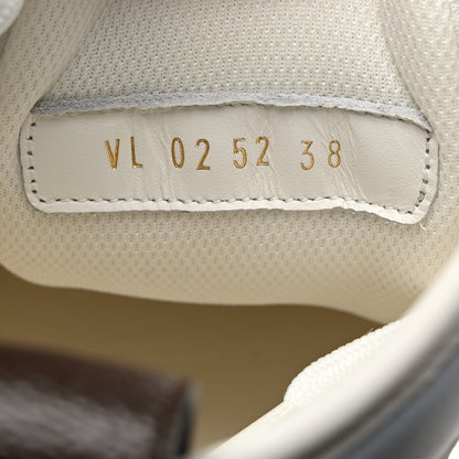 Louis Vuitton Canvas Monogram LV Squad Sneaker Boots 38 White Blue 7 of 9