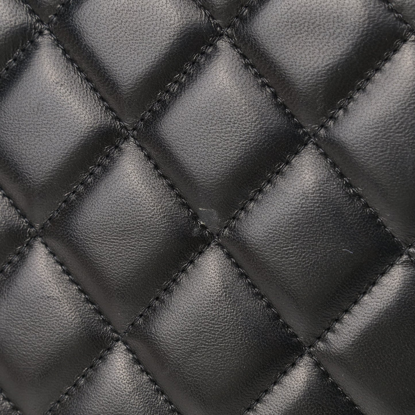 Lambskin Quilted Maxi Single Flap Black