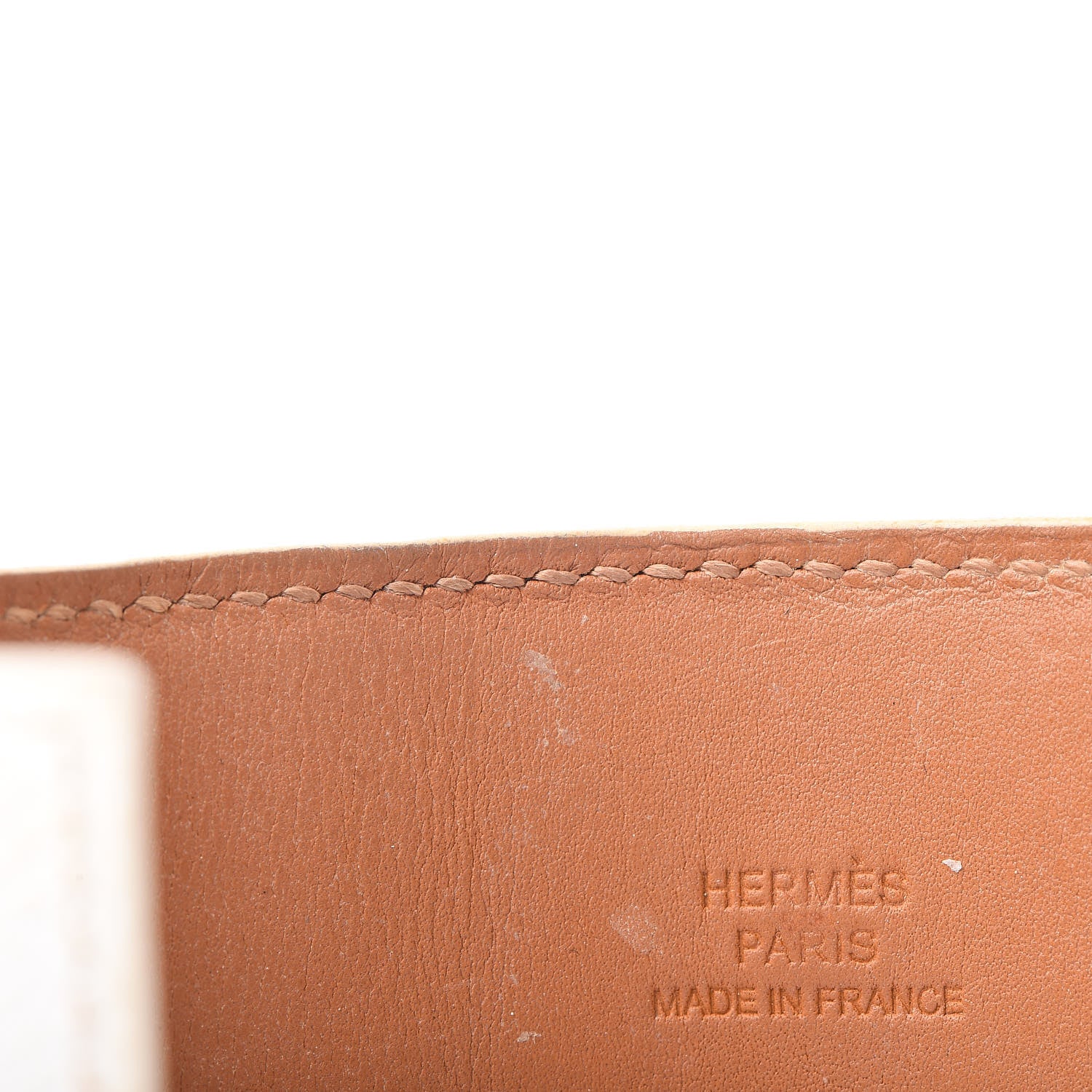 Hermes Epsom Collier de Chien CDC Bracelet M White 6 of 7