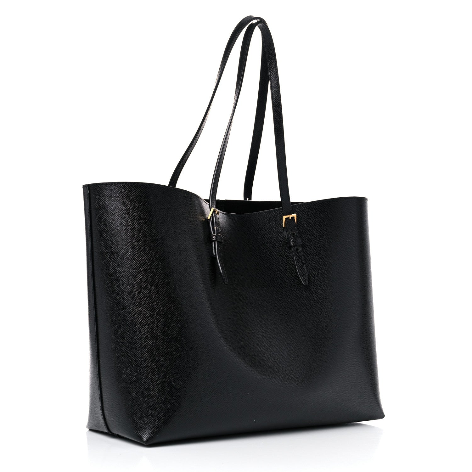 Saint Laurent Calfskin Large Shopping Tote Black 3 of 16
