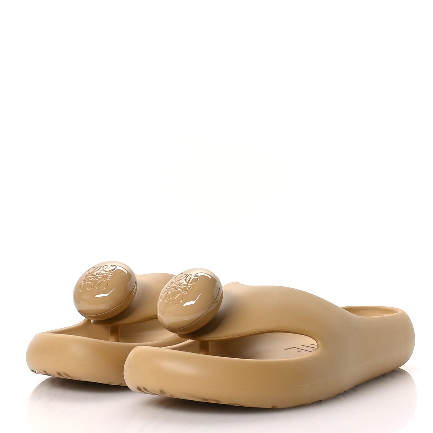 Foam Rubber Paula's Ibiza Pebble Toe Post Sandals 41 Medium Concealer