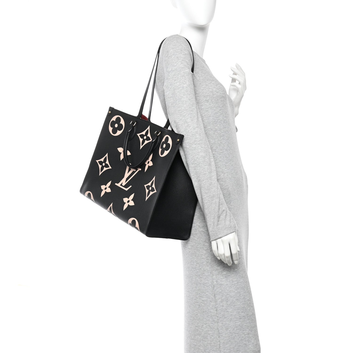 Louis Vuitton Empreinte Monogram Giant Onthego GM Black Beige 2 of 9