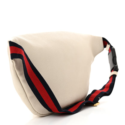 Gucci Grained Calfskin Logo Belt Bag White 3 of 12