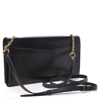 Givenchy Goatskin Edge Chain Wallet Black 3 of 10