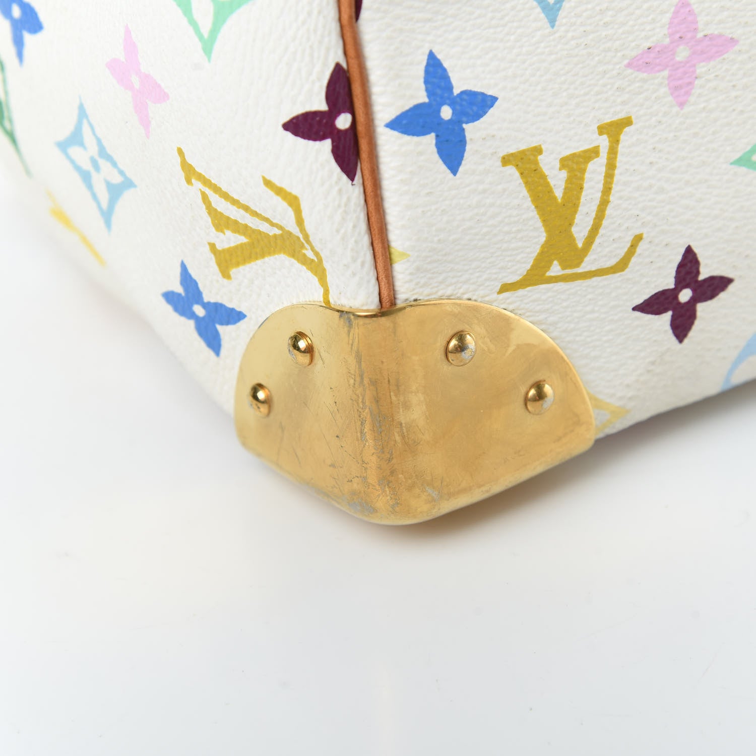 Louis Vuitton Monogram Multicolor Speedy 30 White 9 of 17