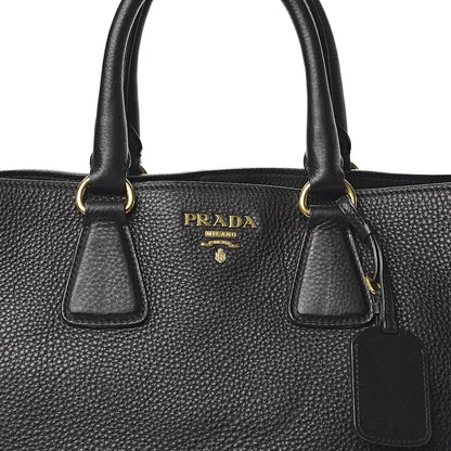 Prada Vitello Daino Tote Black 10 of 10