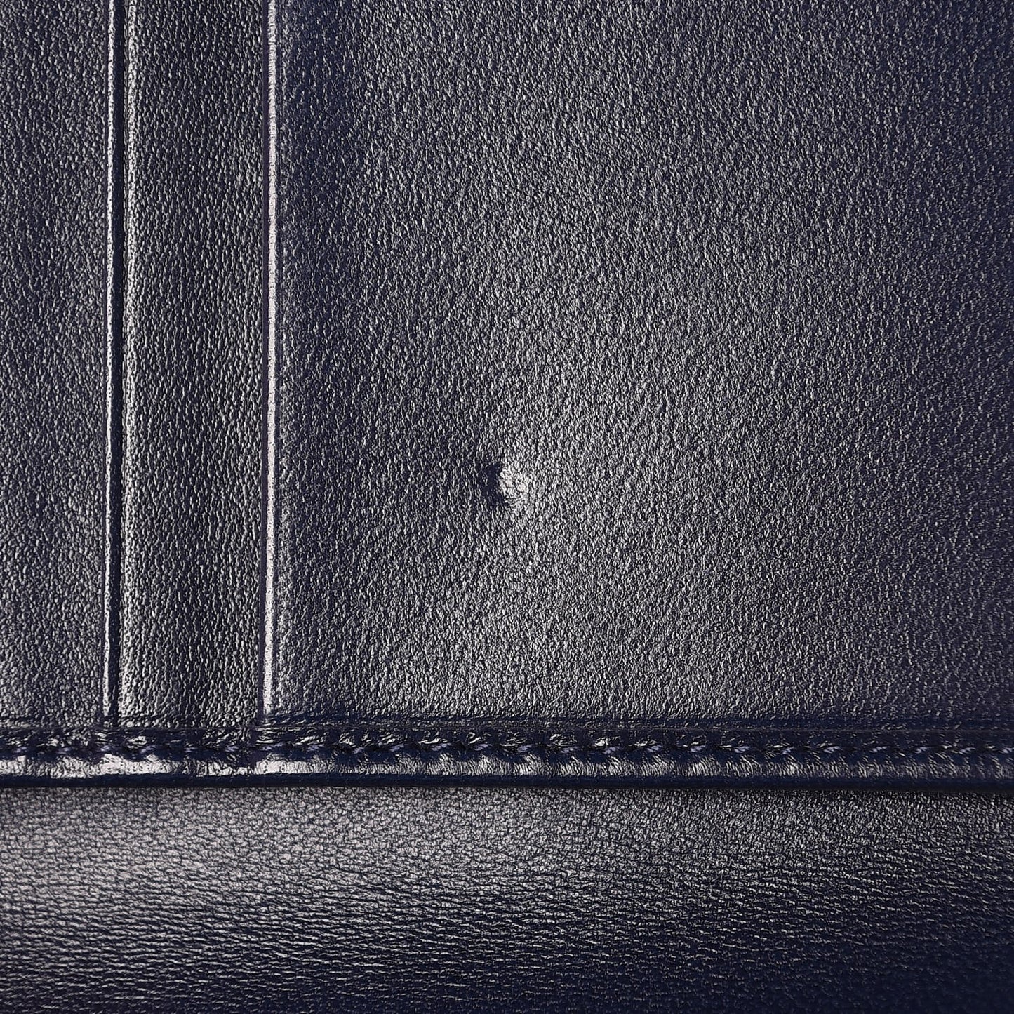 Grained Calfskin Cannage Diorama Elancee Wallet Blue