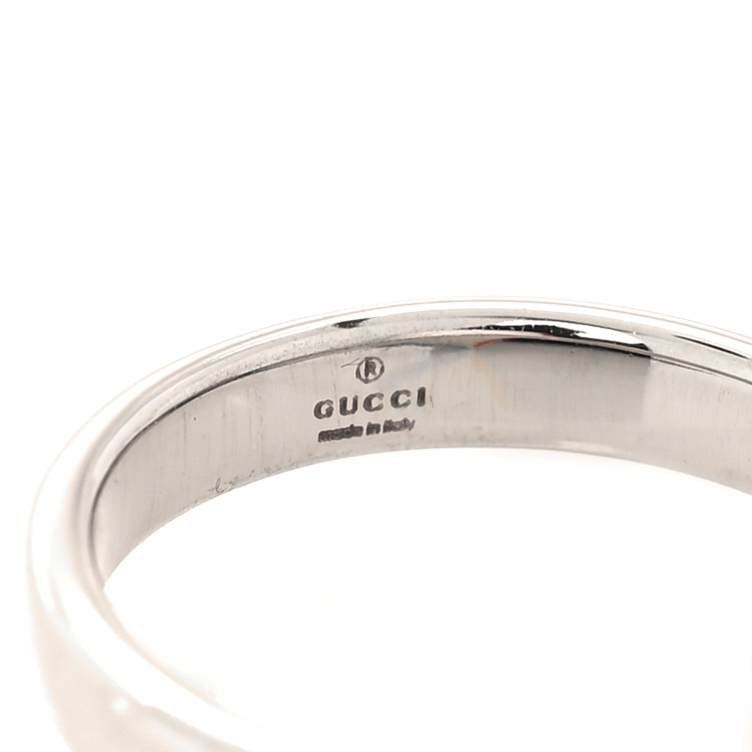 Gucci Metal Enamel Heart Ring M 56 7.5 Red Blue 4 of 4