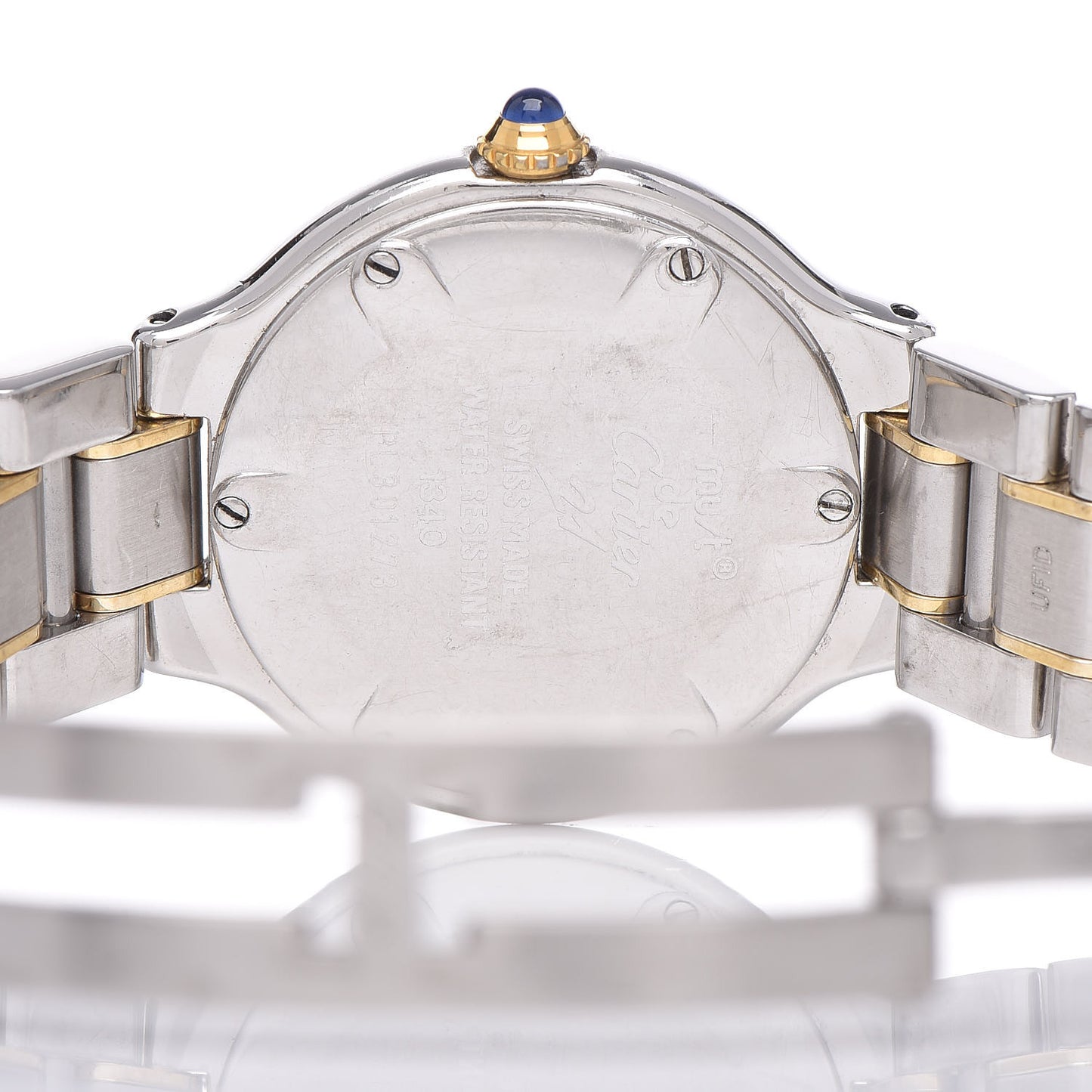 Stainless Steel 18K Yellow Gold 28mm Must De 21 Quartz Watch
