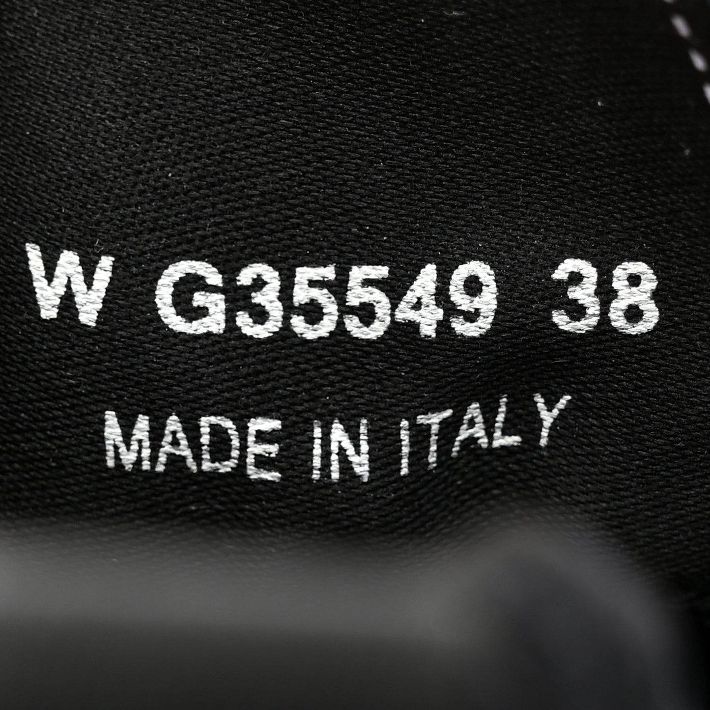 Fabric Logo Sneakers 38 Black