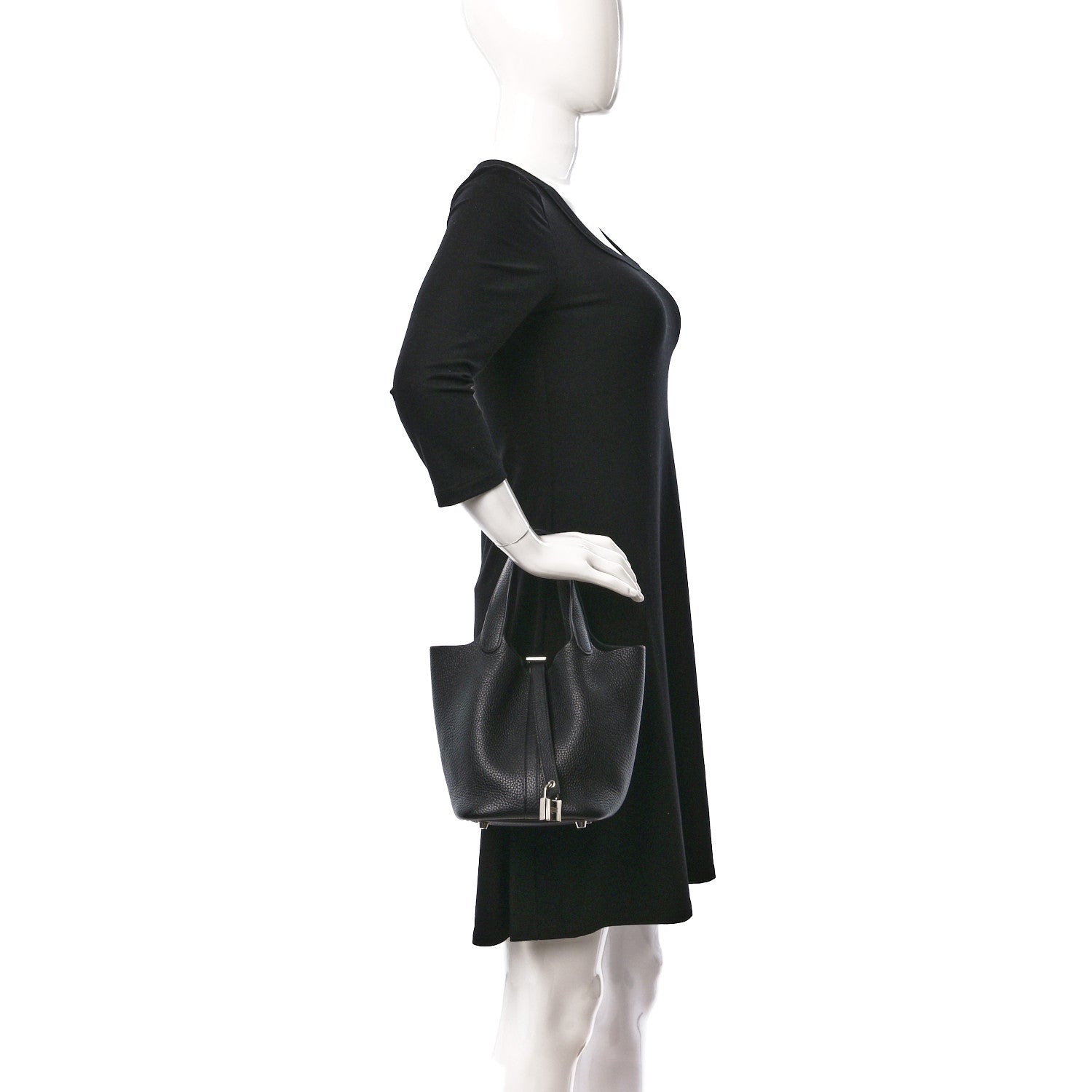 Hermes Taurillon Clemence Picotin Lock 18 PM Black 2 of 10