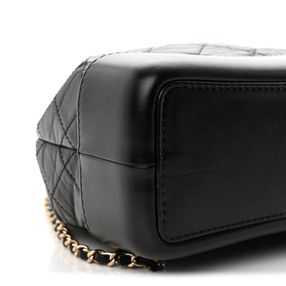 Chanel Aged Calfskin Quilted Small Gabrielle Backpack Black 9 of 13