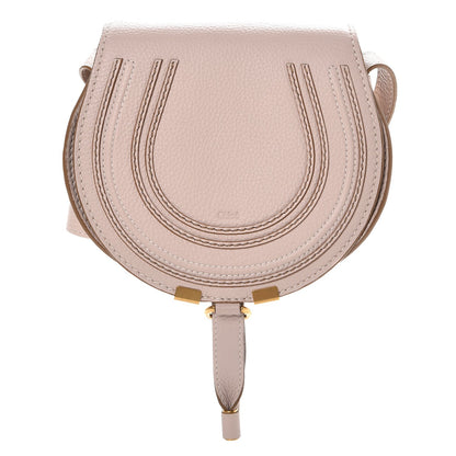 Chloe Calfskin Mini Marcie Round Crossbody Bag Abstract White 1 of 8