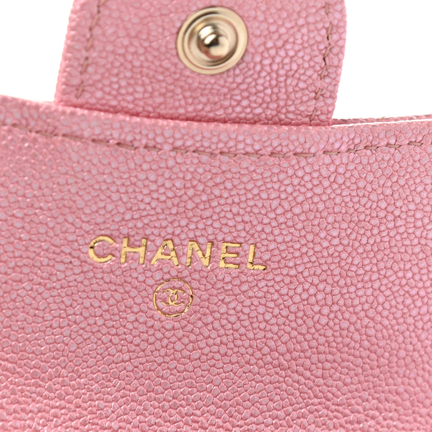 Chanel Iridescent Caviar Quilted Flap Card Holder Rose Pink 6 of 9