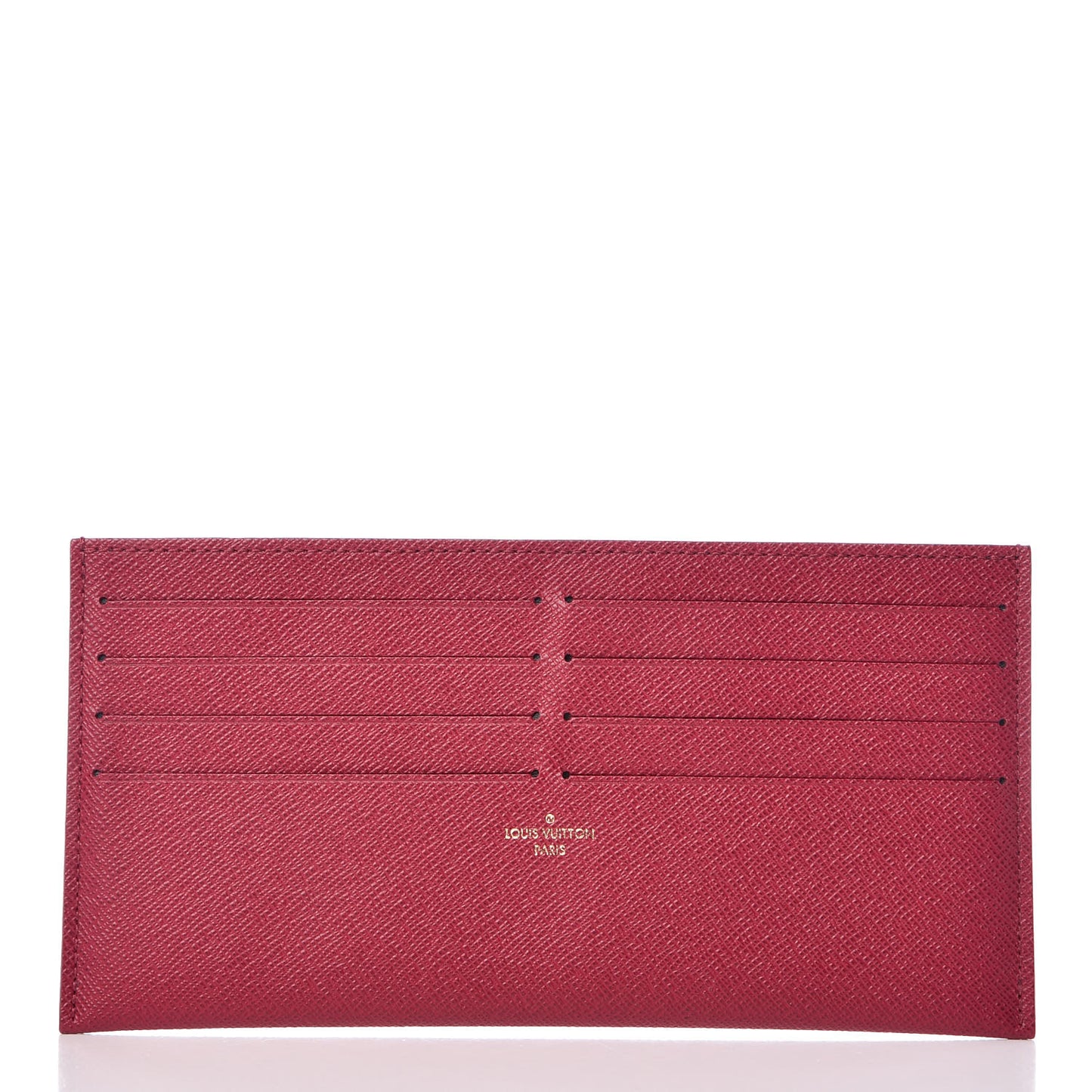 Calfskin Felicie Card Holder Insert Fuchsia