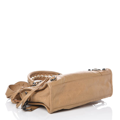 Balenciaga Agneau Classic Hardware Mini City Beige Nougatine 4 of 11