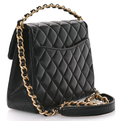 Chanel Caviar Quilted 31 Rue Cambon Top Handle Flap Black 3 of 12
