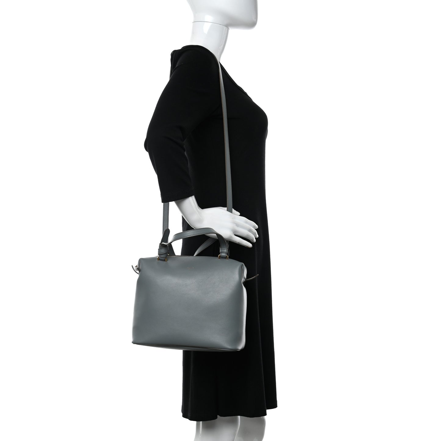 Lambskin Small Soft Cube Satchel Storm