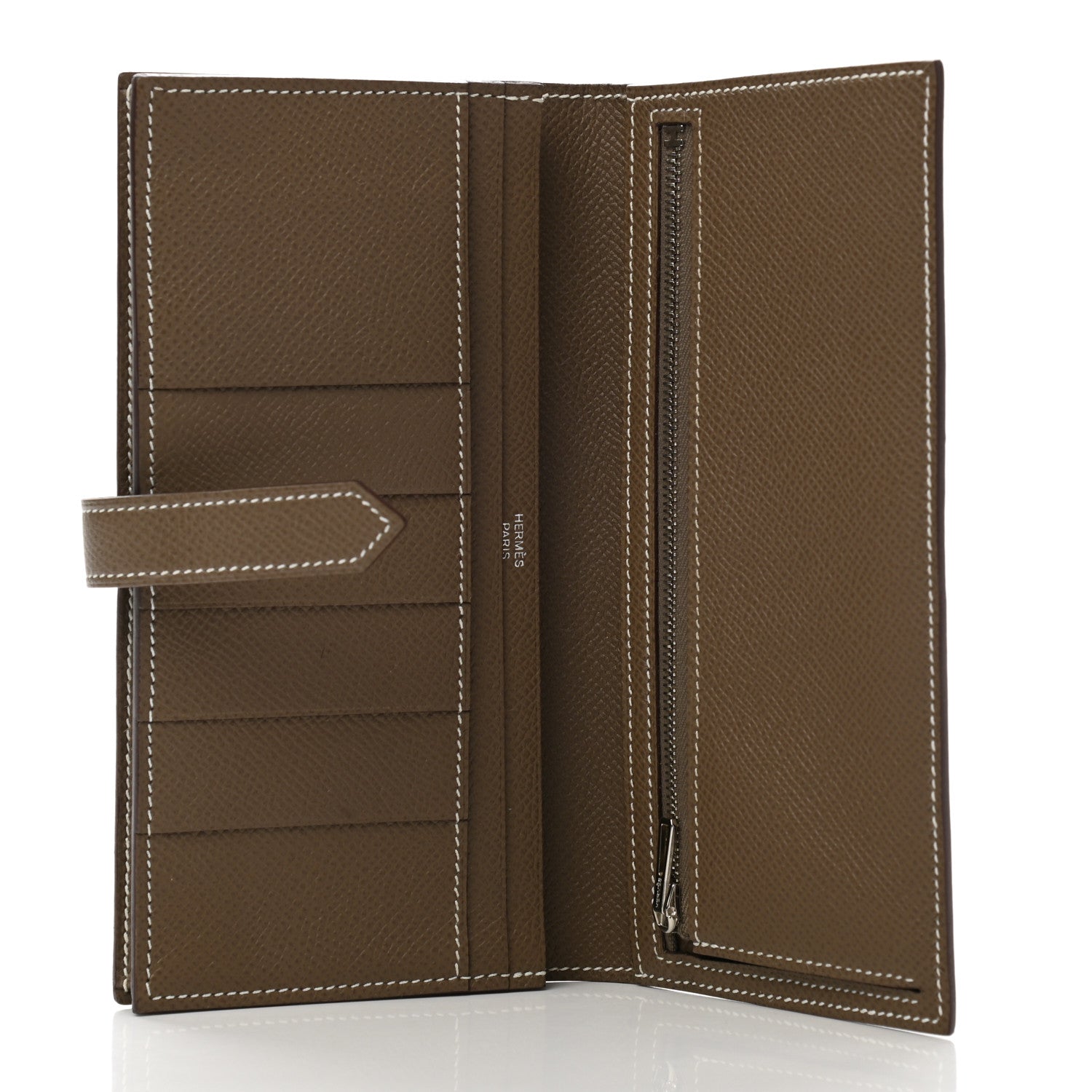 Hermes Epsom Bearn Gusset Wallet Etoupe 5 of 7