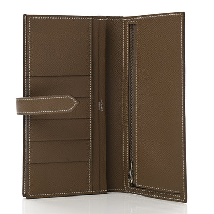 Hermes Epsom Bearn Gusset Wallet Etoupe 5 of 7