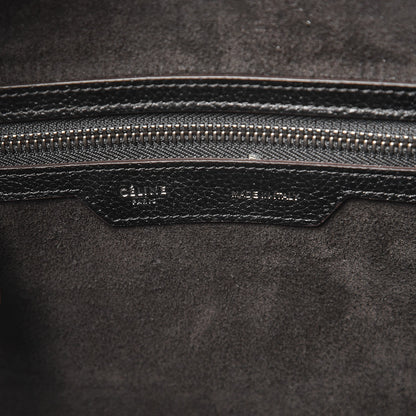 Celine Drummed Calfskin Micro Luggage Black 7 of 7