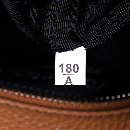 Prada Vitello Daino Dome Satchel Cuoio 7 of 14