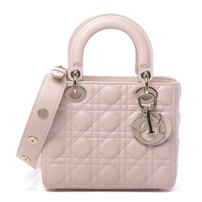 Christian Dior Lambskin Cannage Small Lucky Badges My Lady Dior Pink 1 of 10