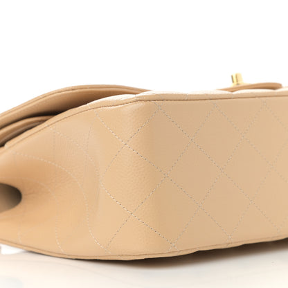 Chanel Caviar Quilted Jumbo Double Flap Beige Clair 8 of 12