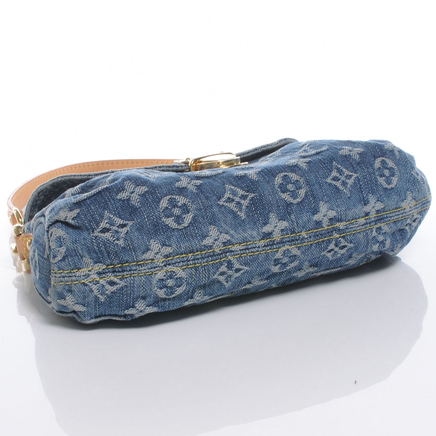 Louis Vuitton Monogram Denim Mini Pleaty Blue 4 of 7