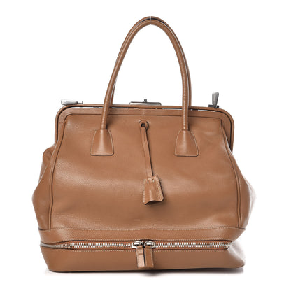 Prada Goatskin Cerniera Doctor Bag Beige 1 of 18