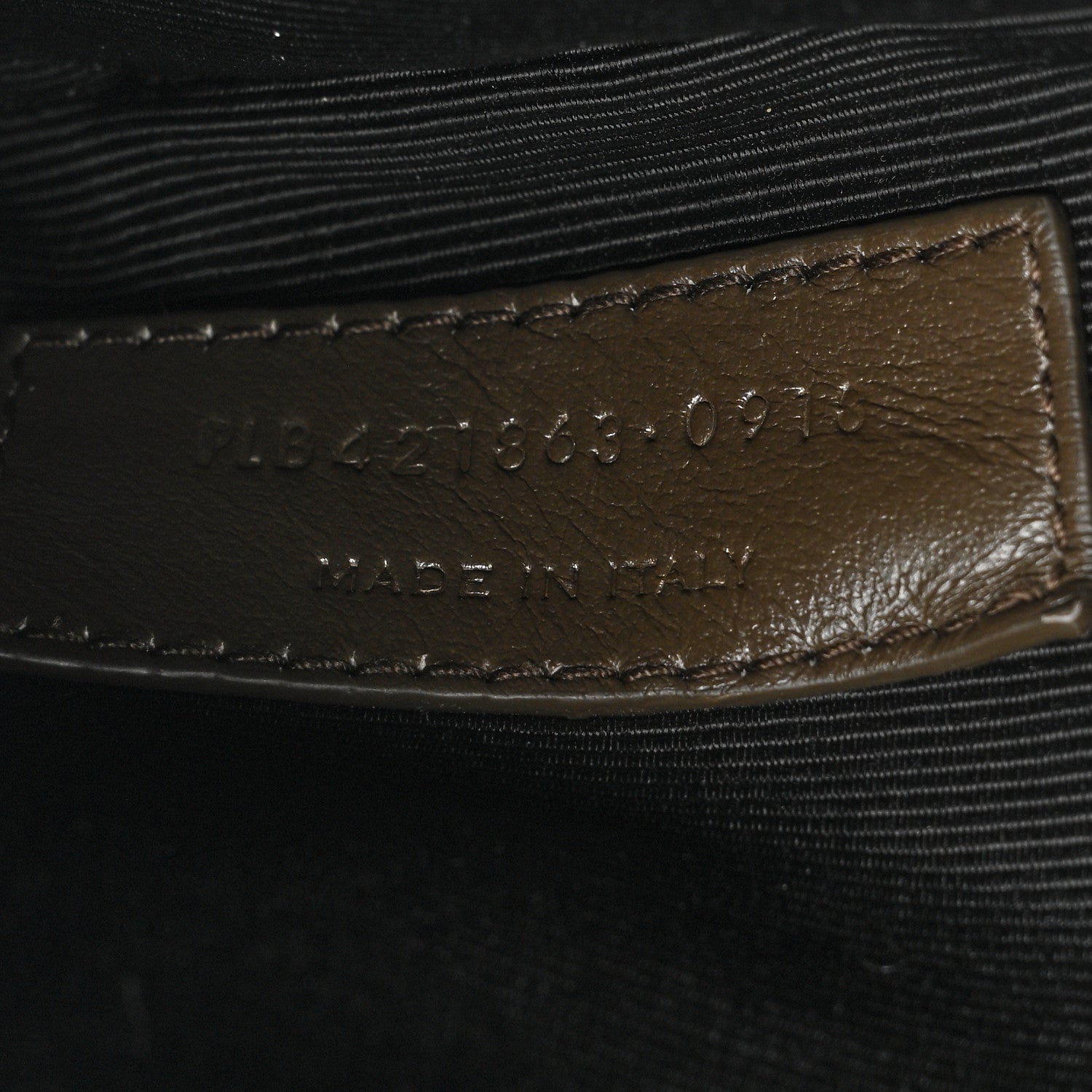 Saint Laurent Calfskin Crocodile Embossed Baby Sac De Jour Dark Brown 7 of 13