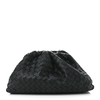 Bottega Veneta Nappa Maxi Intreccio The Pouch Oversized Clutch Black 1 of 11