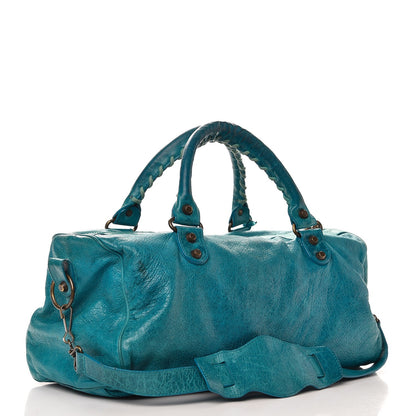 Balenciaga Chevre Classic Hardware Twiggy Aquamarine 4 of 17