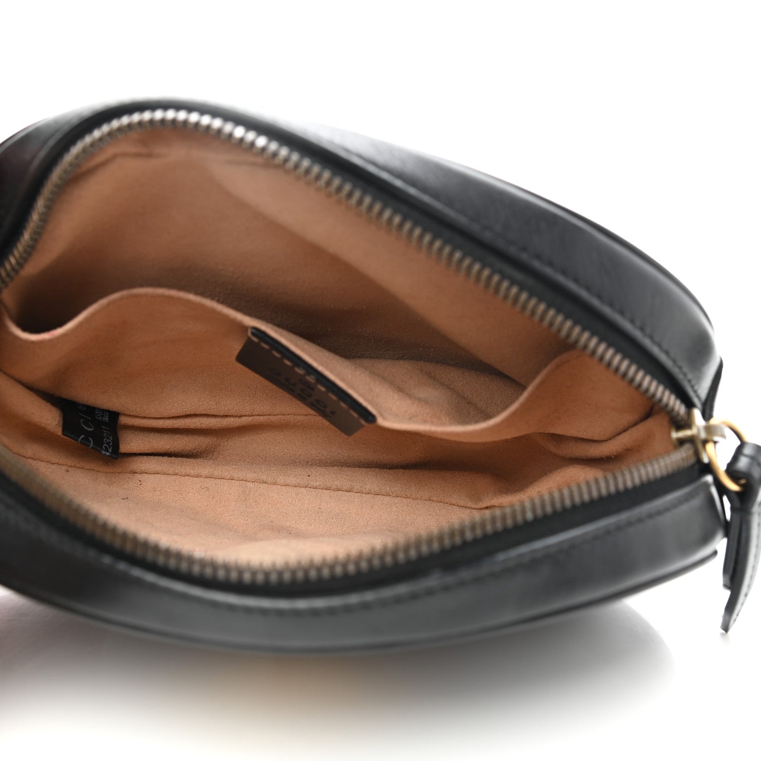 Gucci Calfskin Matelasse GG Marmont Belt Bag 85 34 Black 5 of 11