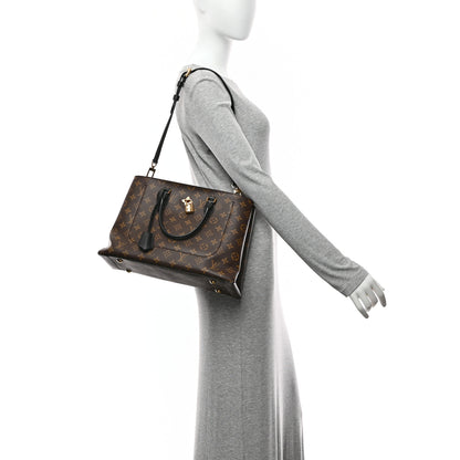 Louis Vuitton Monogram Flower Tote Black 2 of 9