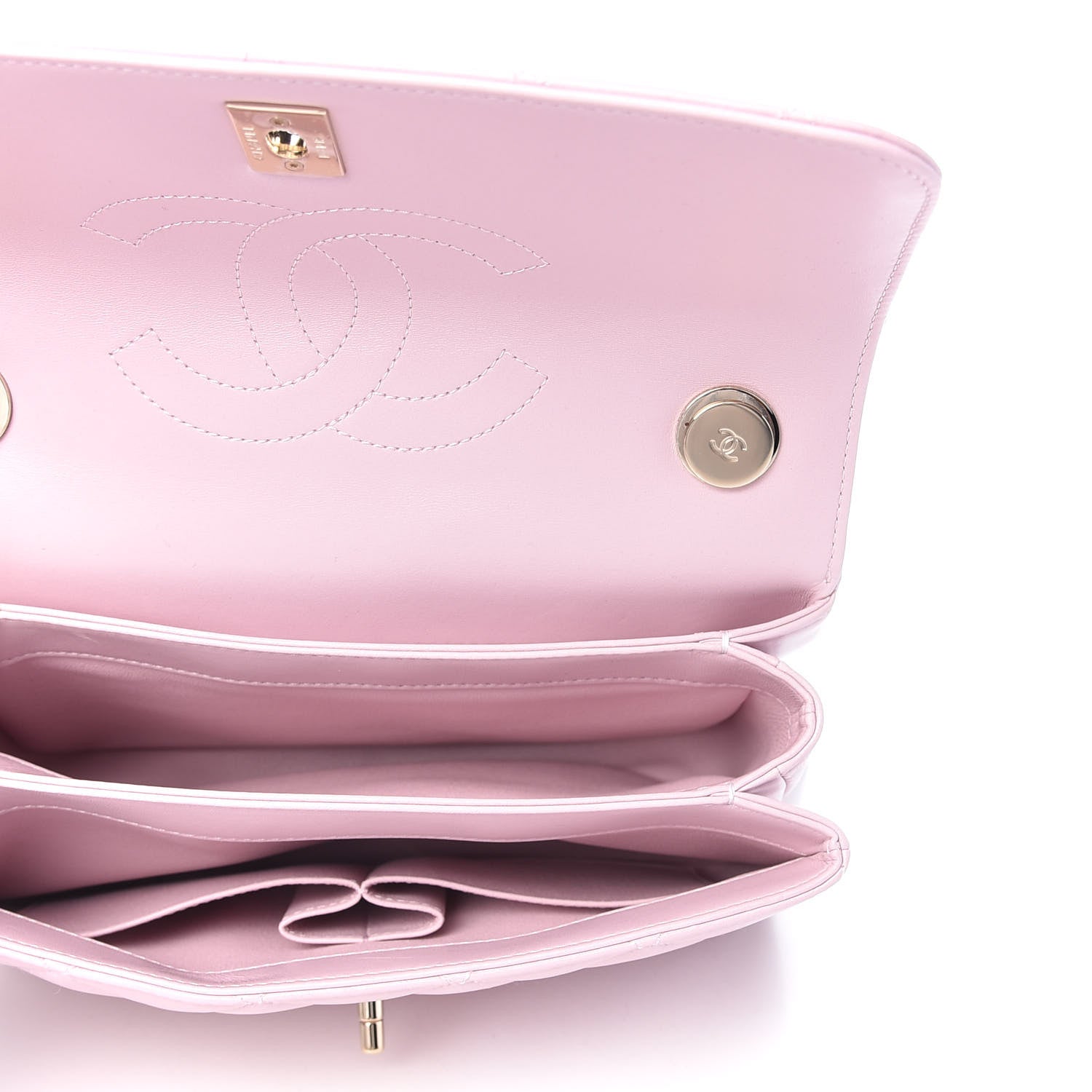 Chanel Lambskin Quilted Small Trendy CC Flap Dual Handle Bag Light Pink 5 of 11