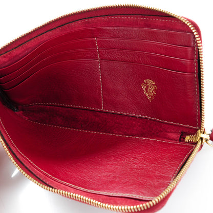 Gucci Guccissima Web Zip Around Wallet Red 5 of 8