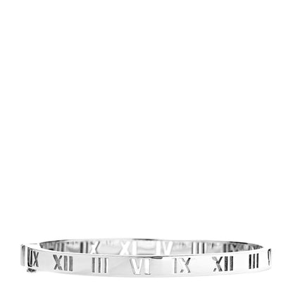 Tiffany Sterling Silver Atlas Pierced Hinged Bangle Bracelet 3 of 6