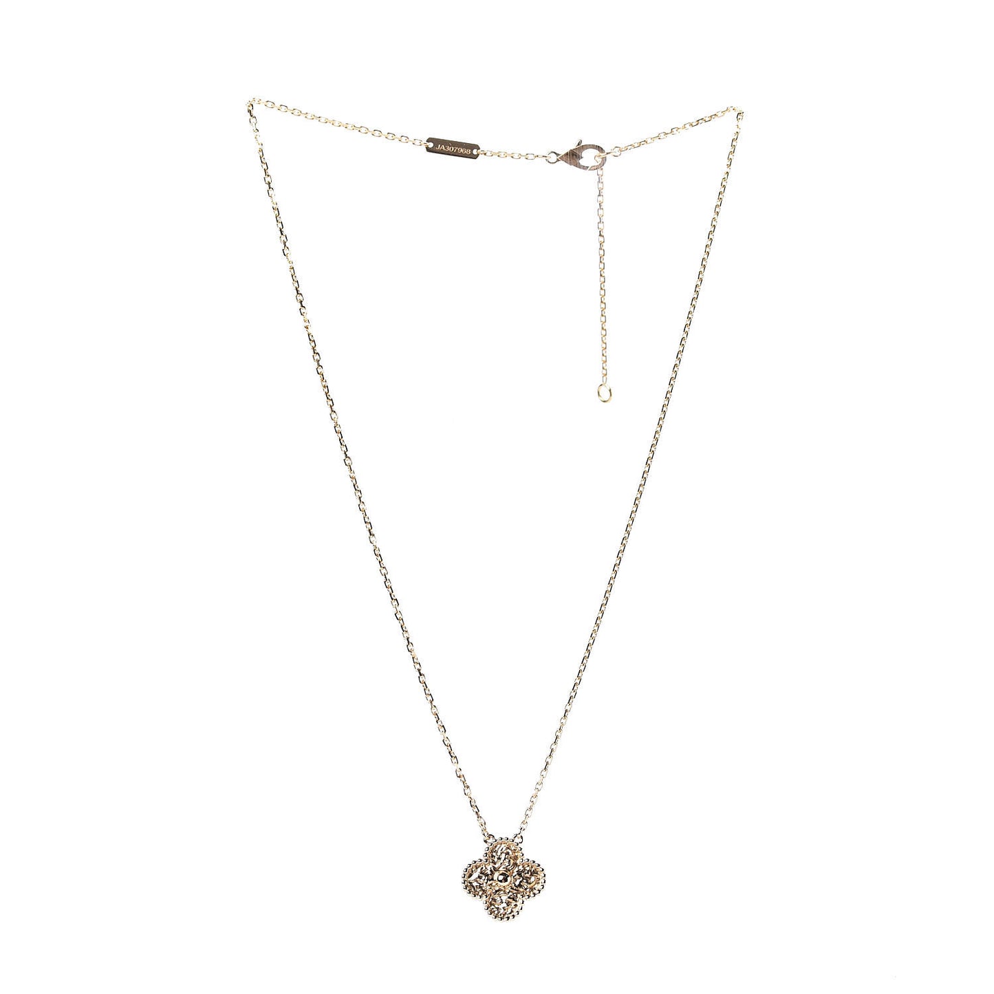 18K Yellow Gold Vintage Alhambra Pendant Necklace