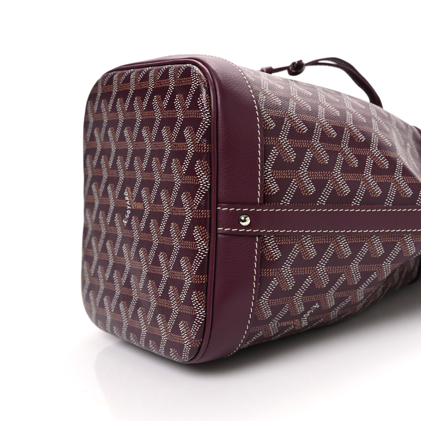 Goyardine Petit Flot Bucket Bag PM Burgundy