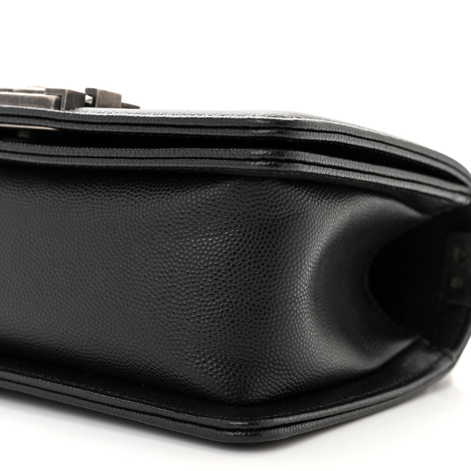 Chanel Caviar Chevron Quilted Small Boy Flap Black 10 of 11