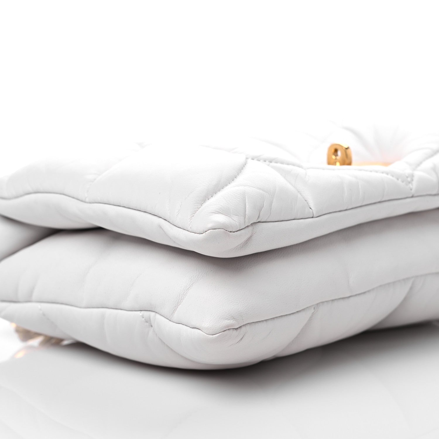 Mulberry Nappa Pillow Quilted Little Softie Bag White 6 of 10